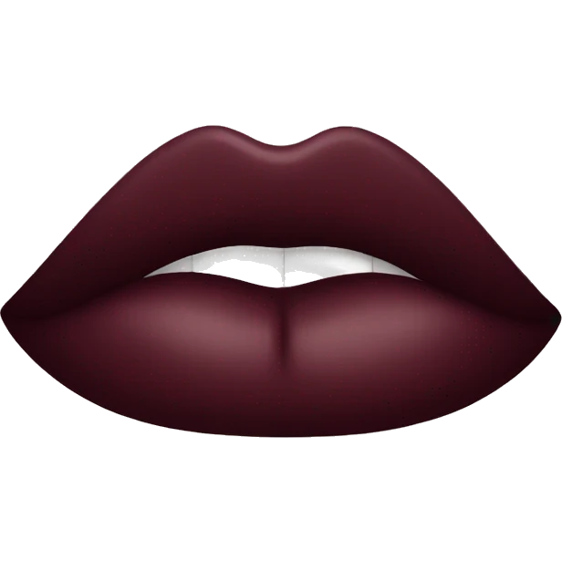 Burgundy lipstick  emoji
