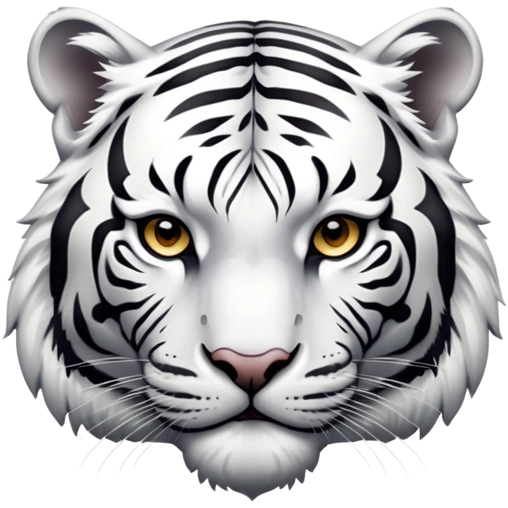 a white tiger emoji