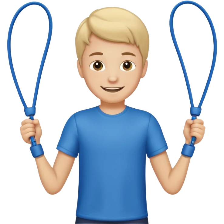 Boy with Skipping Rope emoji