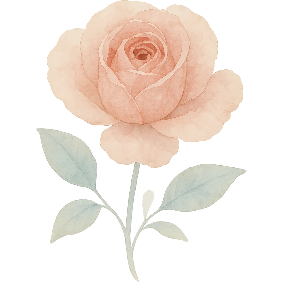close-up of a detailed rose, soft color transitions, intricate petal textures, expressive form emoji