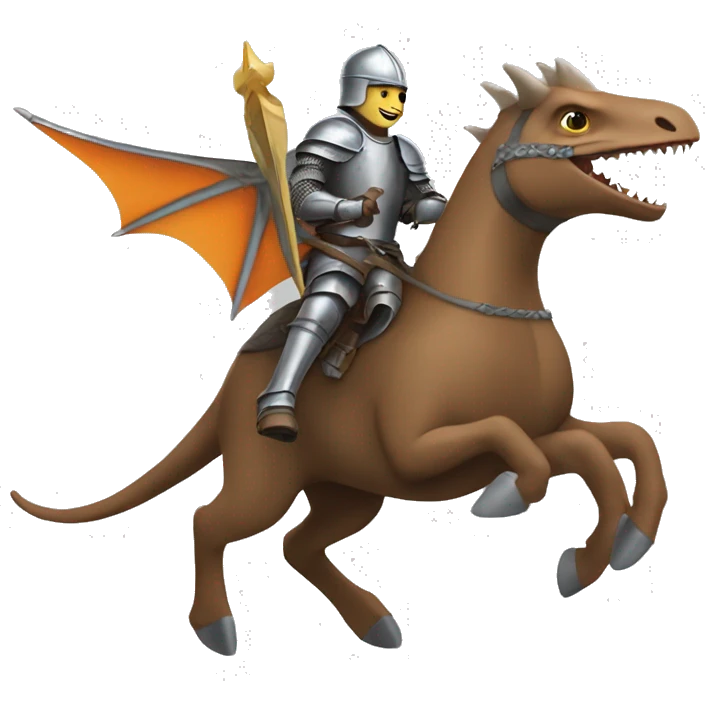 knight riding a pterydactyl emoji