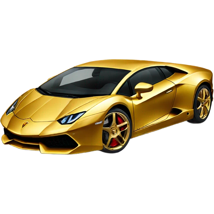 gold lamborghini emoji