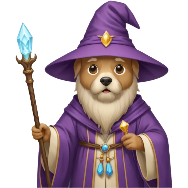 Dog wizard emoji