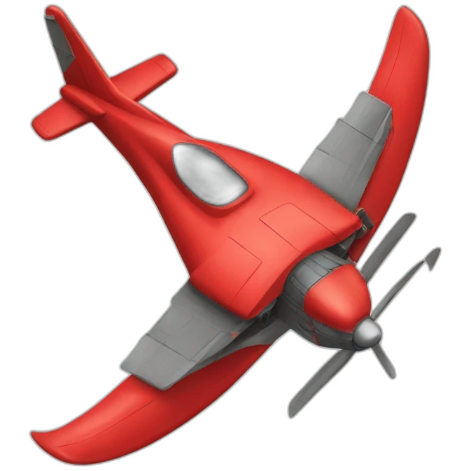 red rotor plane emoji