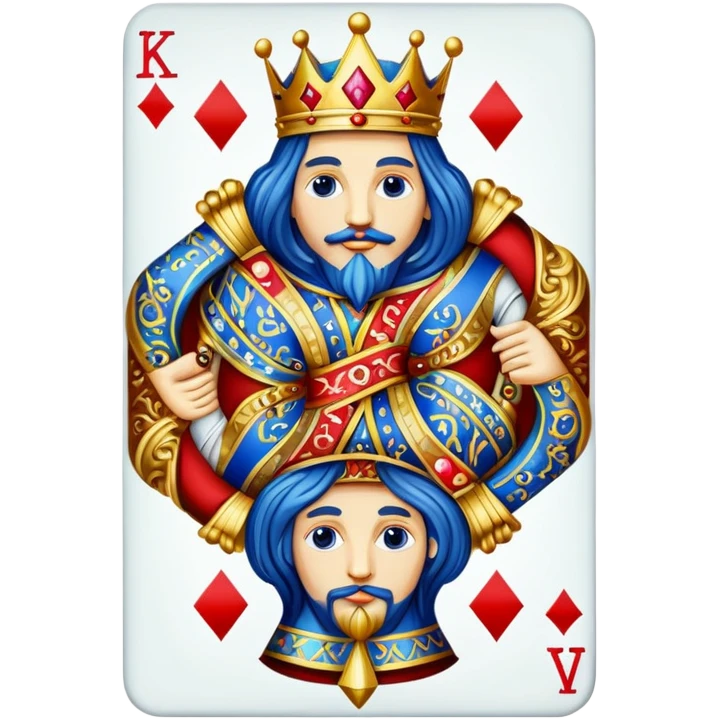 king of diamonds playing card emoji