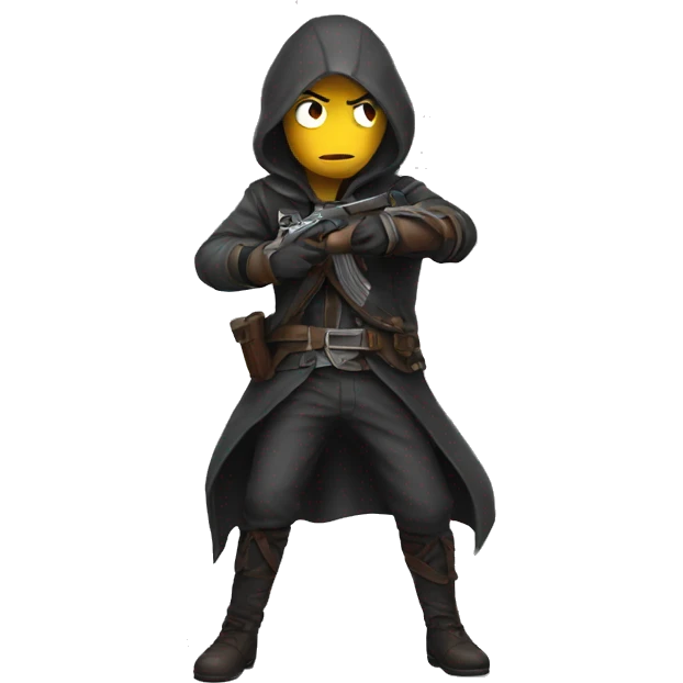 assassin scared full emoji