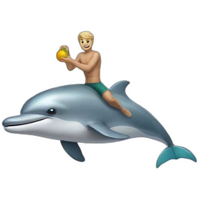 dolphin man emoji