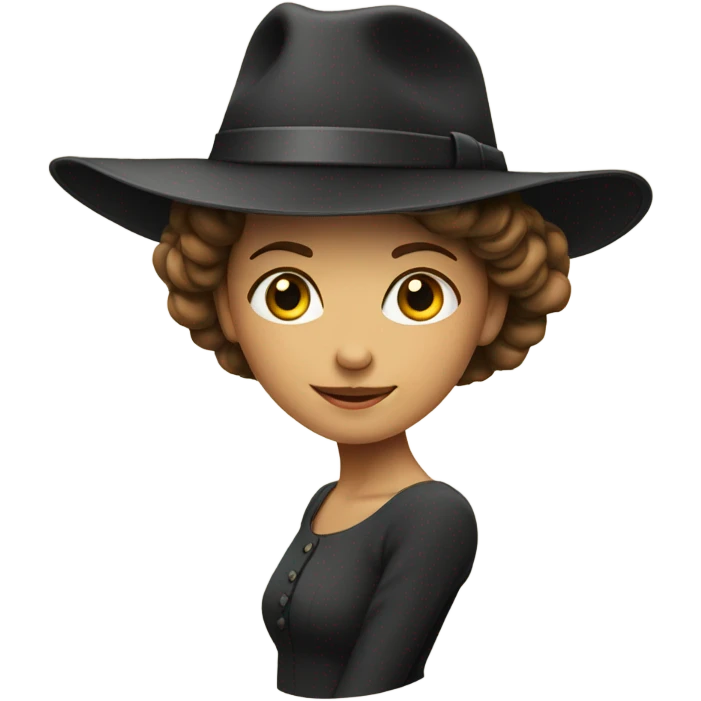hun med hat emoji