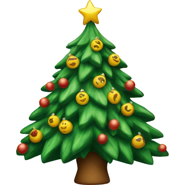 Christmas tree moving emoji
