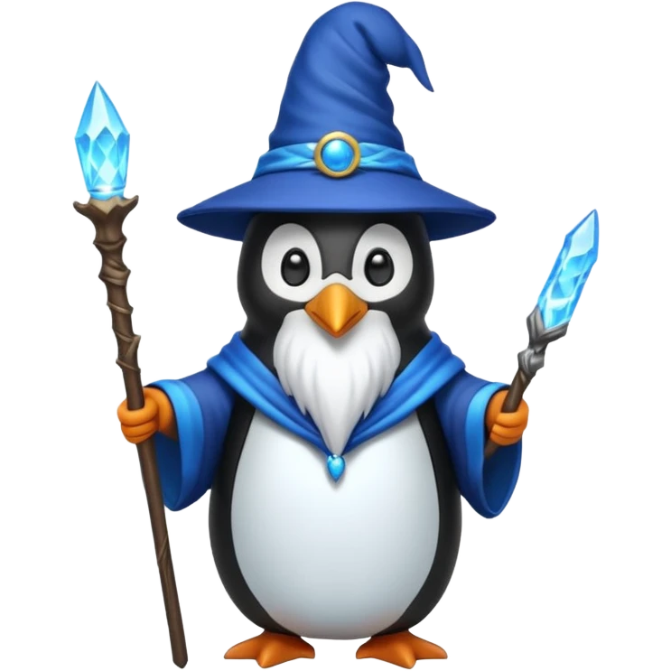 Penguin Wizard emoji