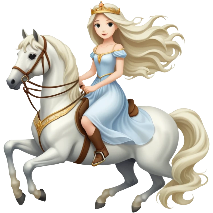 Ethereal princess horse emoji
