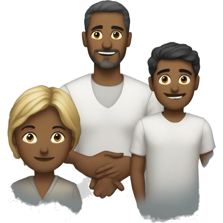 a man with gitra and eqal emoji