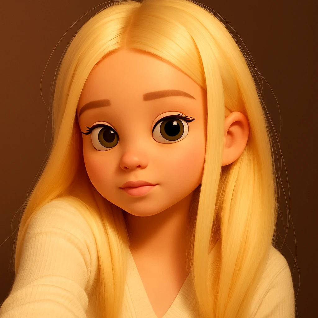 expand the image upward so that all of the hair above the head is fully visible, keeping the 3d-emoji style emoji