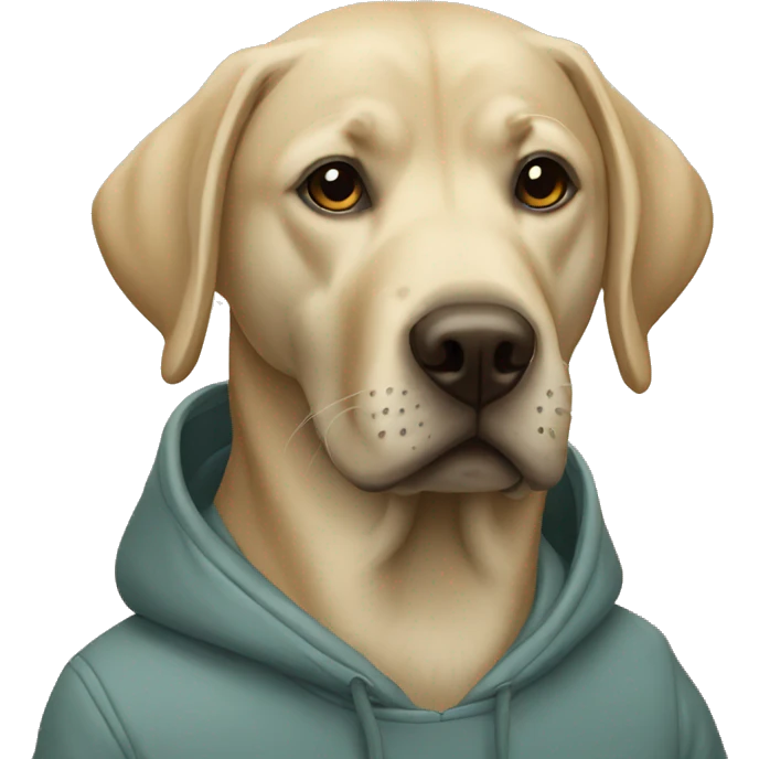 Labrador with a hoodie  emoji