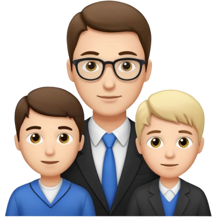 male teacher helping student emoji