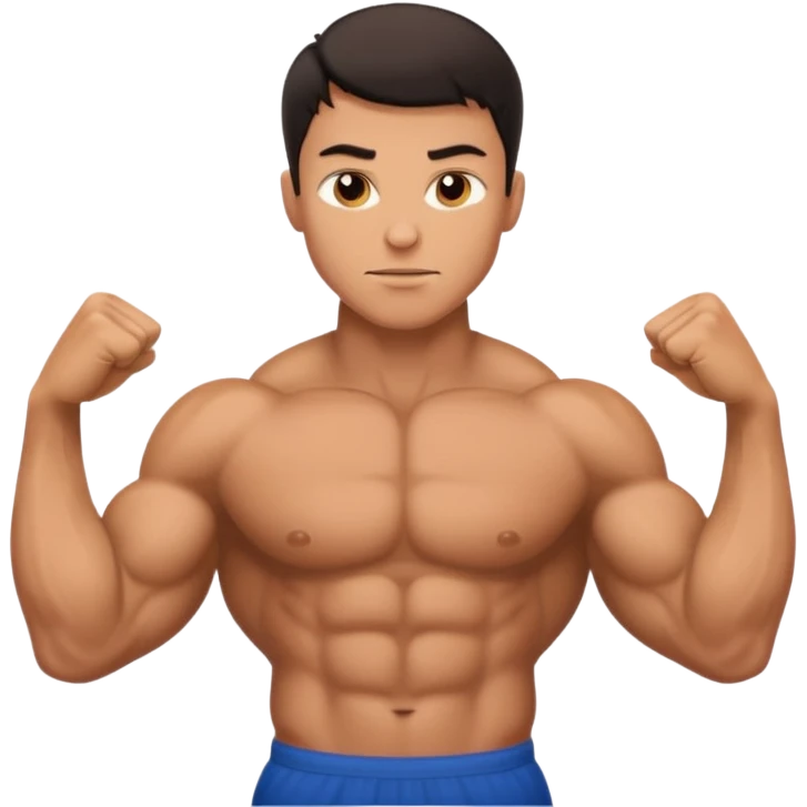Flexing man emoji