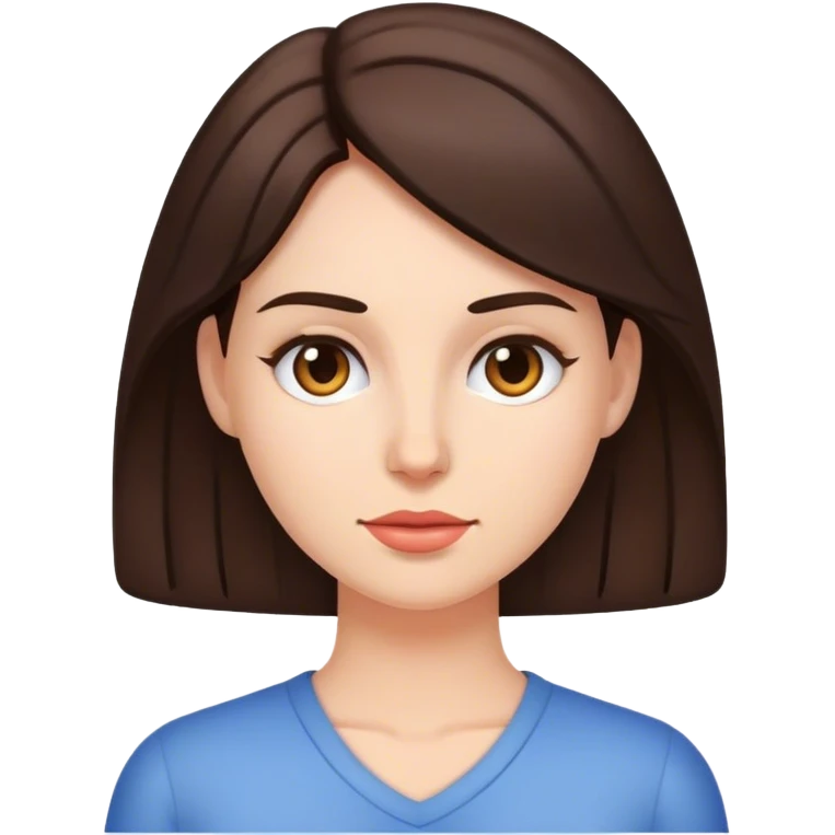 Behavioral therapist a brunette woman emoji