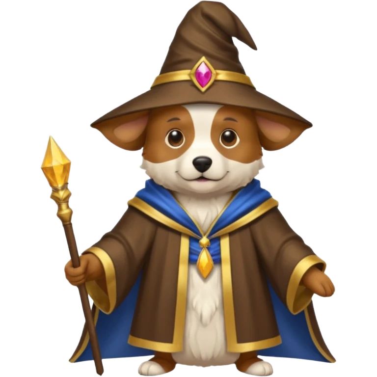 Dog wizard emoji