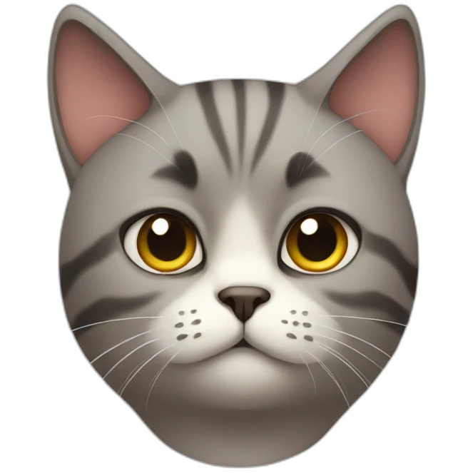 Cat looking annoyed emoji