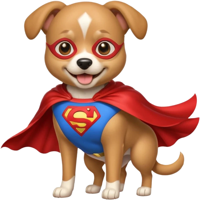 Dog super hero  emoji