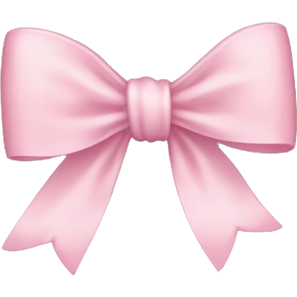 Light pink bow emoji
