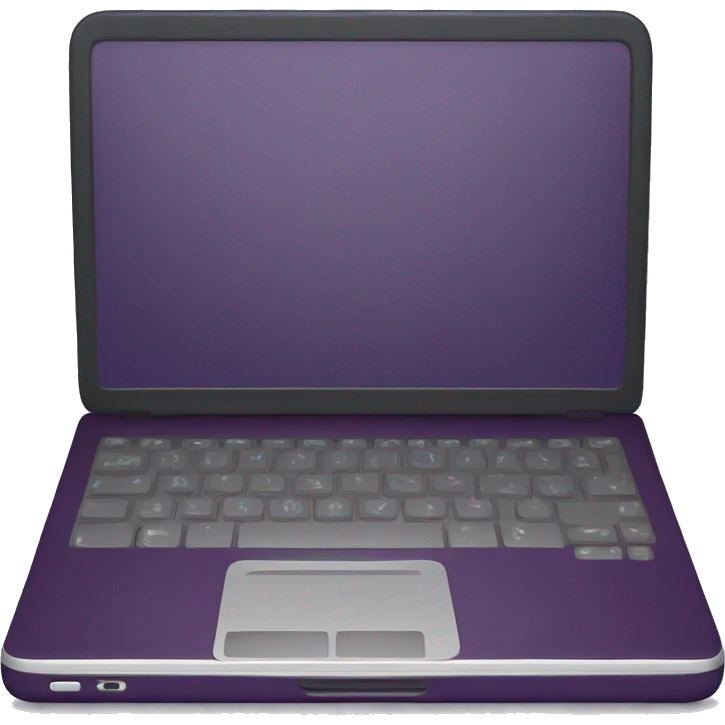 Dark plum purple laptop emoji