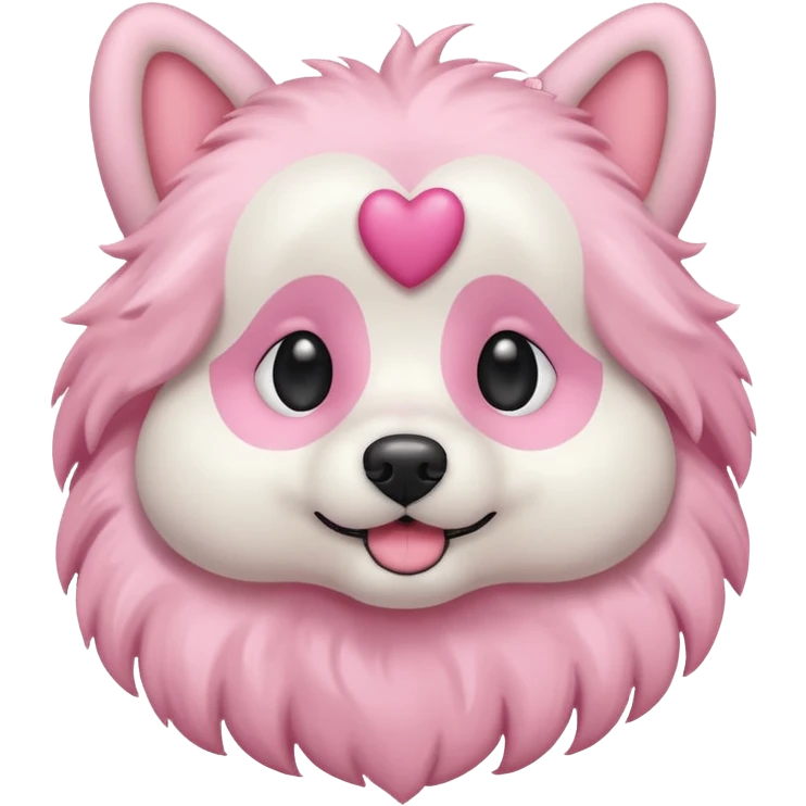 Pastel pink dog  emoji