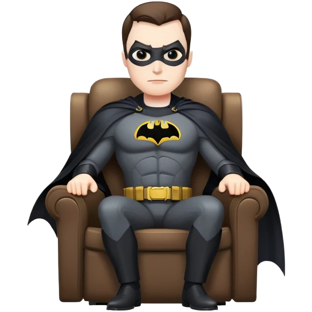 Batman in a recliner  emoji