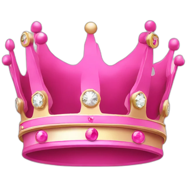 Pink money crown emoji