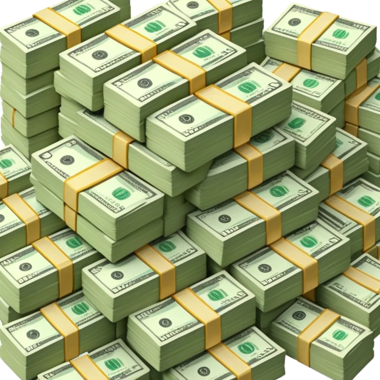 Multiple Stacks of money  emoji