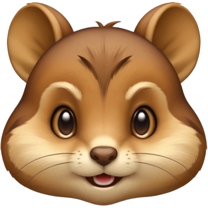 Chipmunk emoji face only emoji
