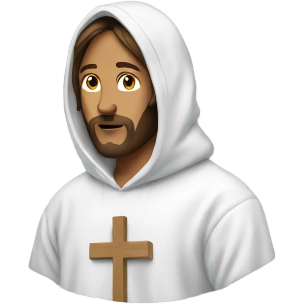 Jesus wearing supreme hoodie emoji