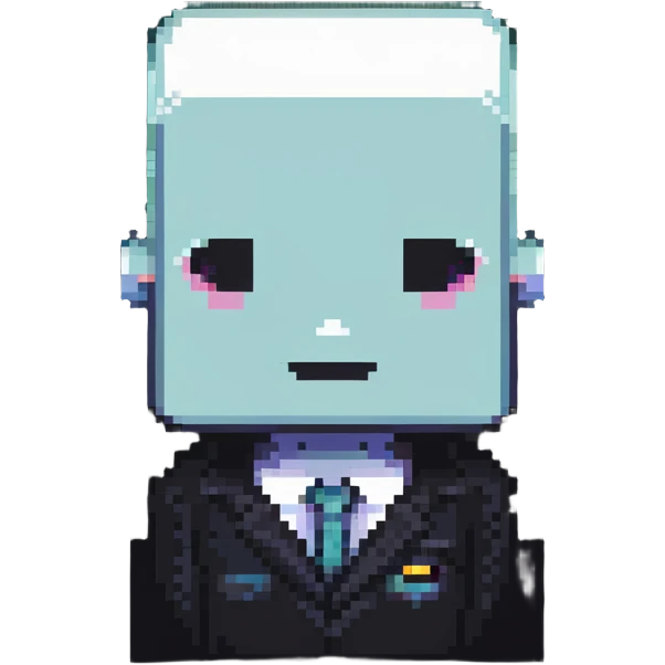 man with rectangle shaped head emoji