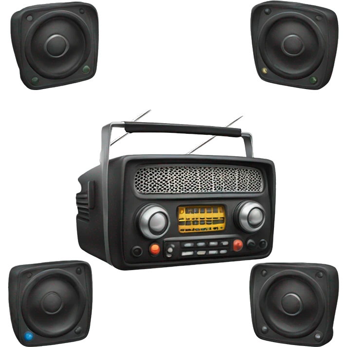 car radio emoji