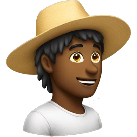 hat with a emoji