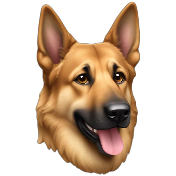 Berger allemand une oreille casser emoji