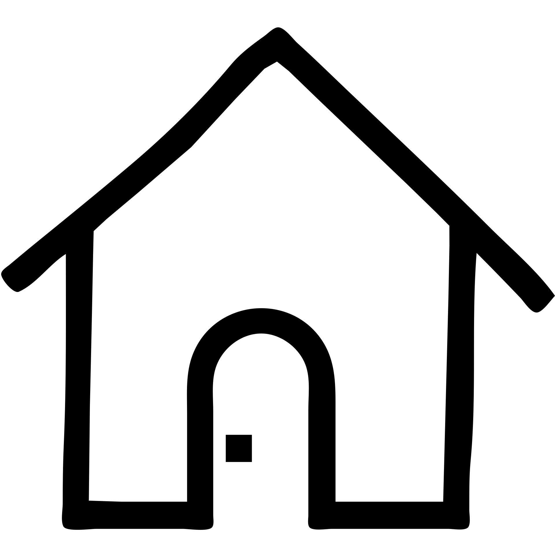 Home house with roof and door emoji