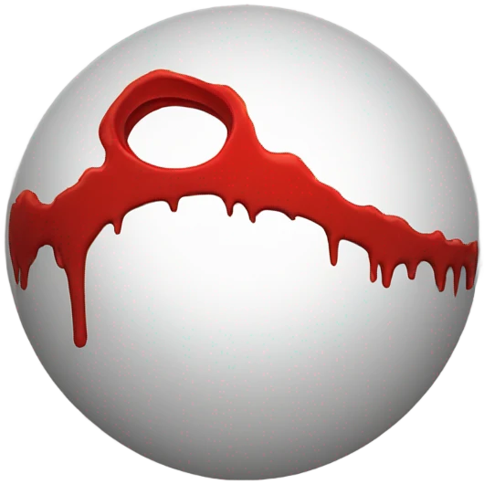 Red hole with ribbed sides emoji