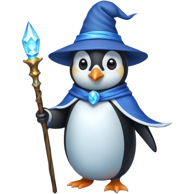 Penguin Wizard emoji