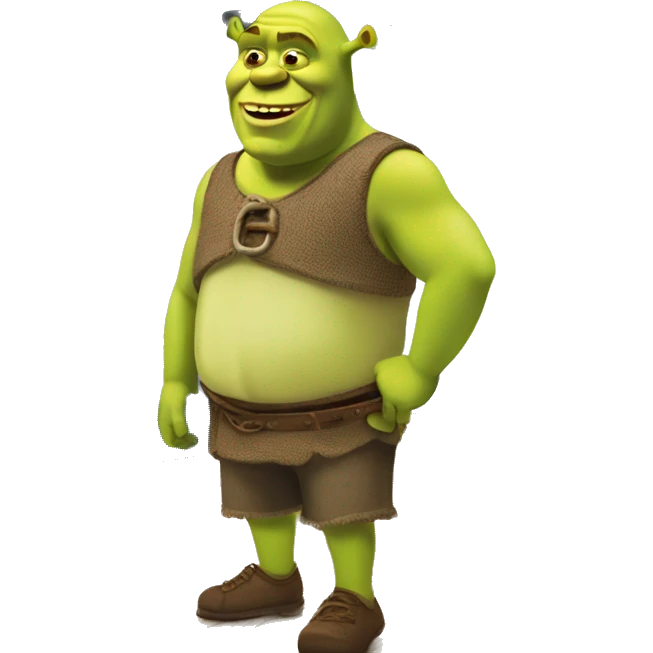 Shrek boarding cruise ship emoji