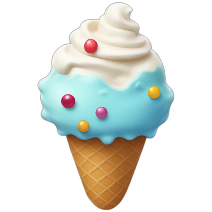 Ice cream planet emoji