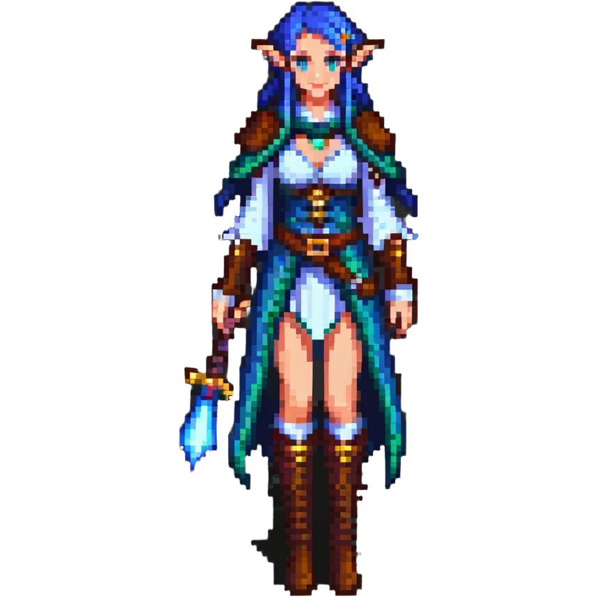elegant female elf mage emoji