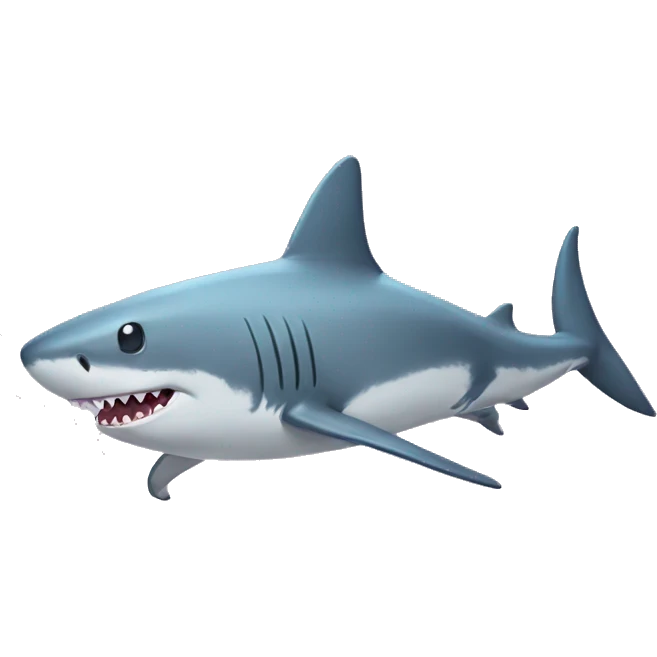 Ballerina shark emoji