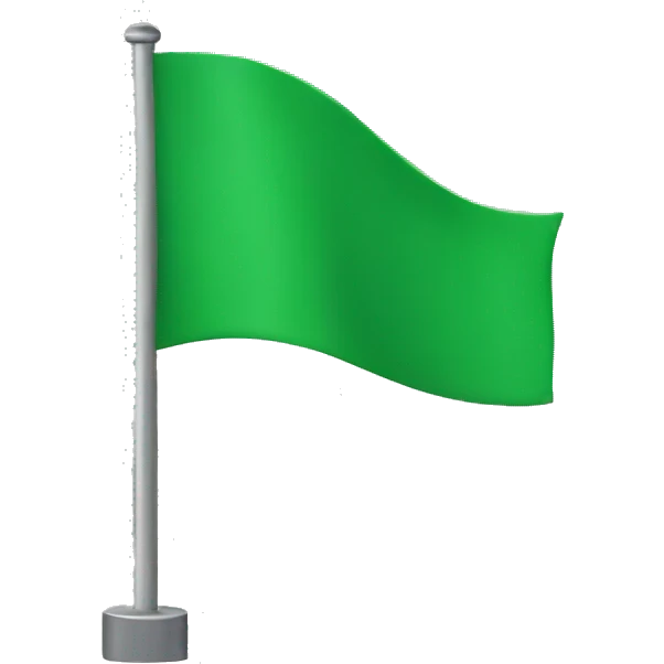 Green flag emoji