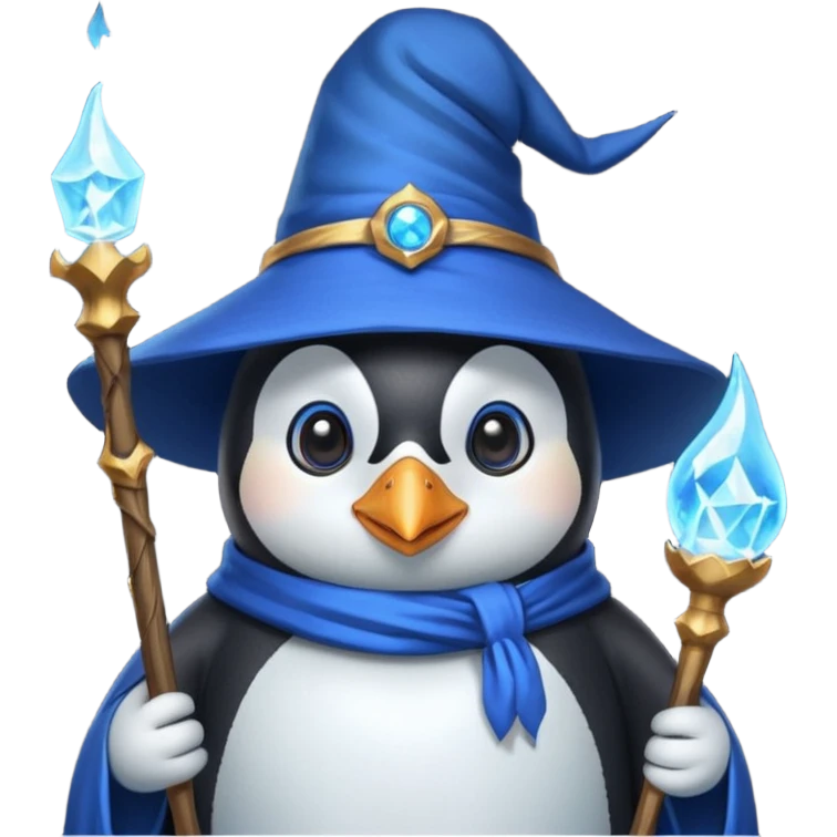 Penguin Wizard emoji