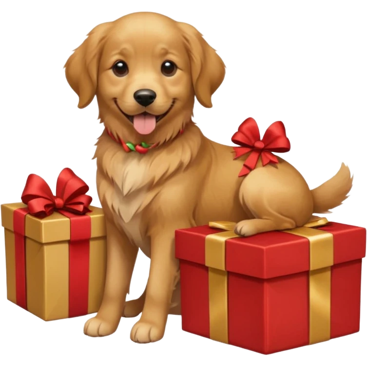 dog in present emoji