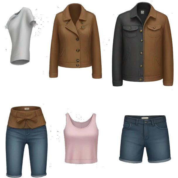 Clothes all used emoji