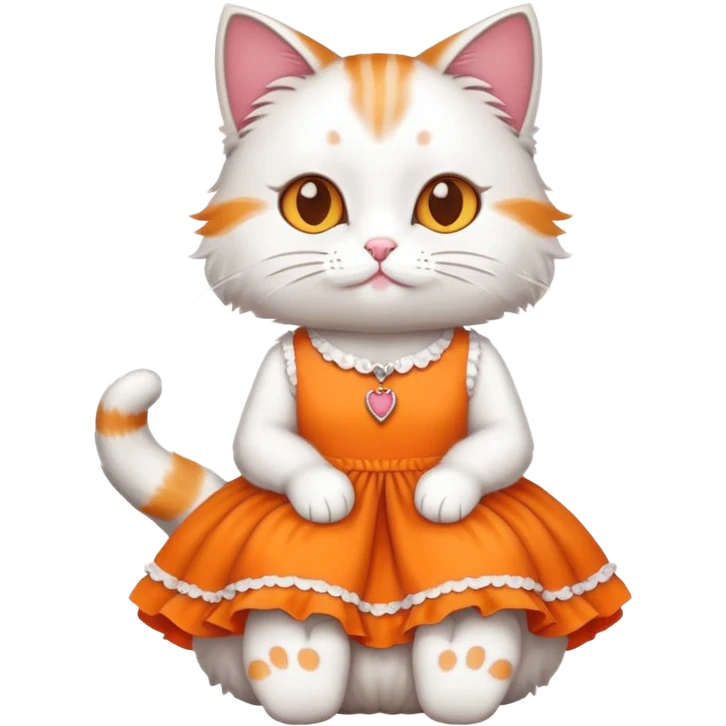 gato de vestido  emoji