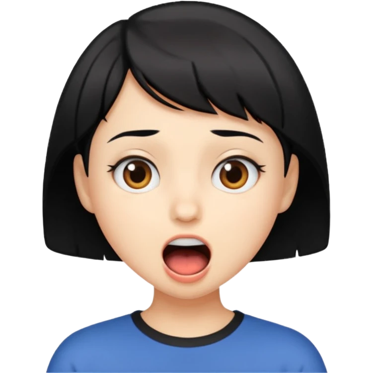 Draw IShowSpeed with short black hair, expressive wide-open mouth & hyped reaction look. emoji