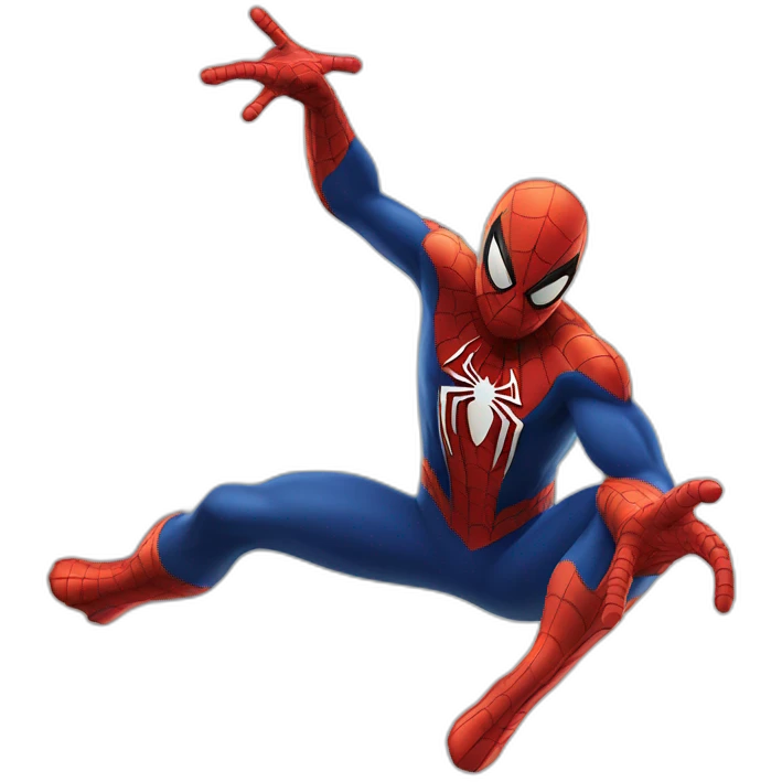 spiderman fliing emoji